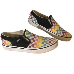 Vans Sneakers Checkerboard Slip On Pride Rainbow Skater